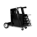 Welding Cart With 4 Drawers Black