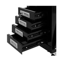 Welding Cart With 4 Drawers Black