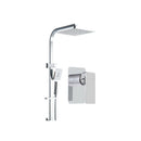 Wels Rain Shower Head Mixer Square Handheld Wall Chrome