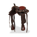 Western Saddle With Headstall And Breast Collar Leather Brown