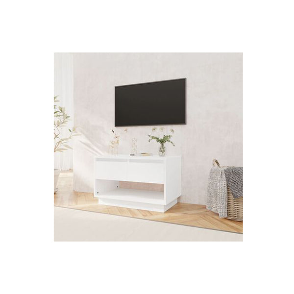 White 70 X 41 X 44 Cm Tv Cabinet Engineered Wood