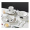 White Antler Printed Ceramic Dinnerware Set Of 20A