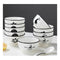 White Antler Printed Ceramic Dinnerware Set Of 34B