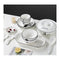 White Antler Printed Ceramic Dinnerware Set Of 34B