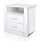 White Bedside Tables Drawers Storage Cabinet
