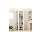White Book Cabinet Room Divider 80 X 30 X 160 Cm Engineered Wood