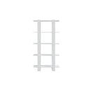 White Book Cabinet Room Divider 80 X 30 X 160 Cm Engineered Wood