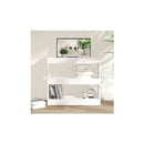White Book Cabinet Room Divider 80 X 30 X 72 Cm