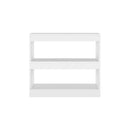 White Book Cabinet Room Divider 80 X 30 X 72 Cm