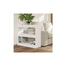 White Book Cabinet Room Divider 80 X 30 X 72 Cm