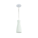40W White Brushed 30Cm Glass Pendant
