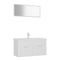 White Chipboard Bathroom Furniture Set