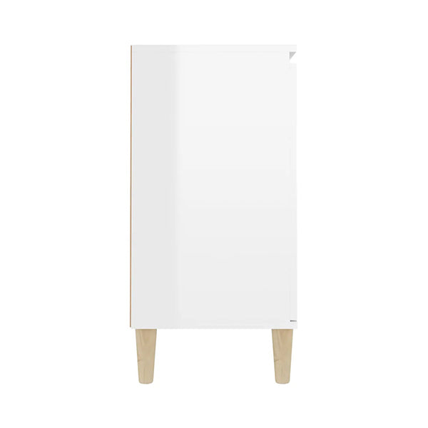 White Chipboard Sideboard High Gloss