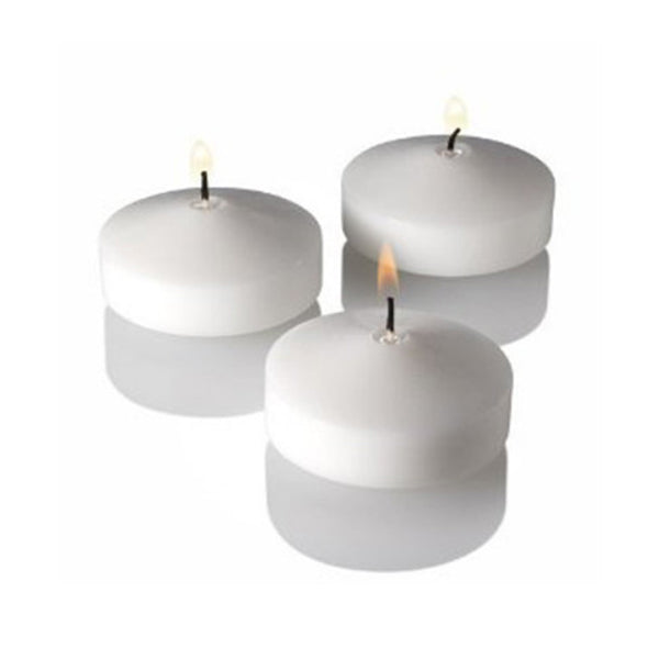 10 Pack Of Ivory Wax Floating Candles Wedding Party Home Decoration