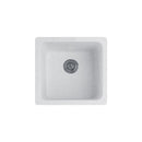 422X422X203Mm Kitchen Laundry Granite Quartz Stone Sink Waste White