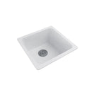 422X422X203Mm Kitchen Laundry Granite Quartz Stone Sink Waste White