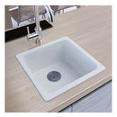 422X422X203Mm Kitchen Laundry Granite Quartz Stone Sink Waste White