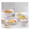 White Japanese Style Ceramic Dinnerware Set Of 4