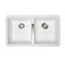 824X481Mm Double Bowls Granite Stone Kitchen Laundry Sink Under Mount