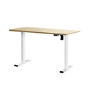 Electric Standing Desk Motorised Sit Stand Desks Table White 140Cm