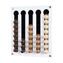 40 Capsules Coffee Pod Holder Capsules Storage Organizer White