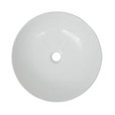 White Basin Round Ceramic