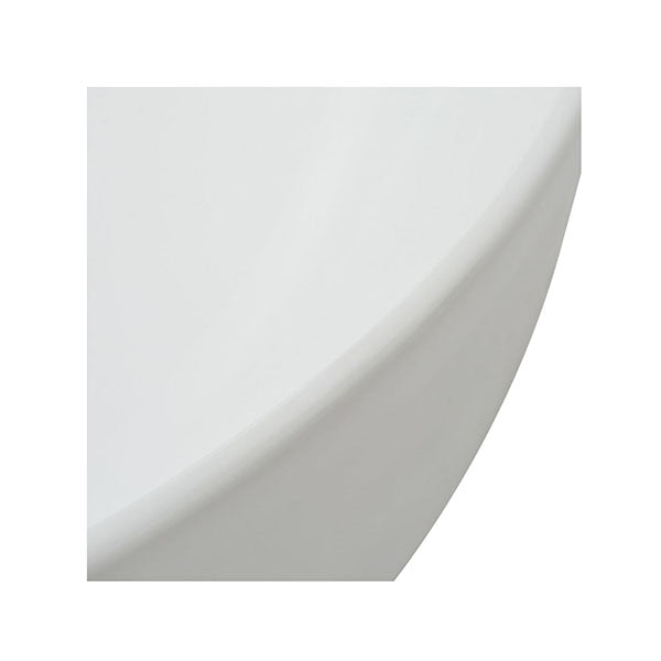 White Basin Round Ceramic