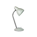 White Classic Gooseneck Metal Task Lamp