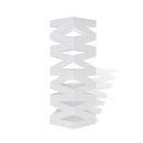 White Square Umbrella Stand Storage Holder Walking Stick Steel