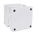 White Square Umbrella Stand Storage Holder Walking Stick Steel