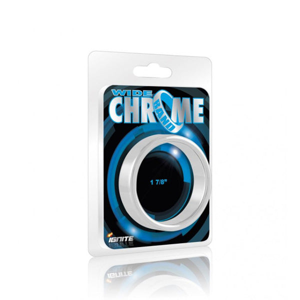 Ignite Wide Band Chrome Cock Ring 48mm