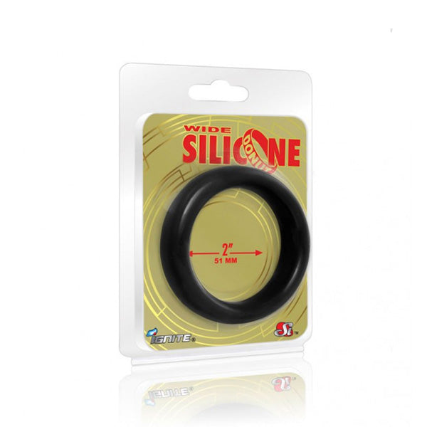 Ignite Wide Donut Black Cock Ring 51mm