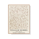 William Morris Neutral Wood Frame Canvas Wall Art