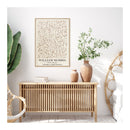 William Morris Neutral Wood Frame Canvas Wall Art