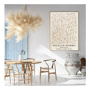 William Morris Neutral Wood Frame Canvas Wall Art
