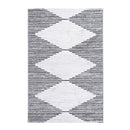 Wind Abstract Diamond Charcoal Rug