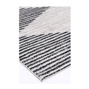 Wind Abstract Diamond Charcoal Rug