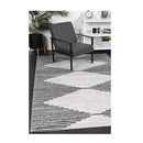 Wind Abstract Diamond Charcoal Rug