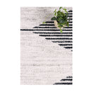 Wind Abstract Diamond Charcoal Rug