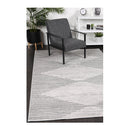 Wind Abstract Diamond Grey Rug