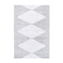 Wind Abstract Diamond Silver Rug