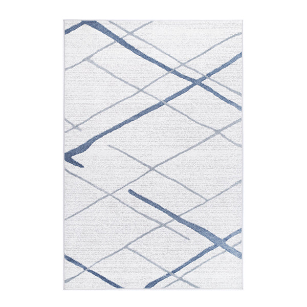 Wind Abstract Stripe Light Blue Rug