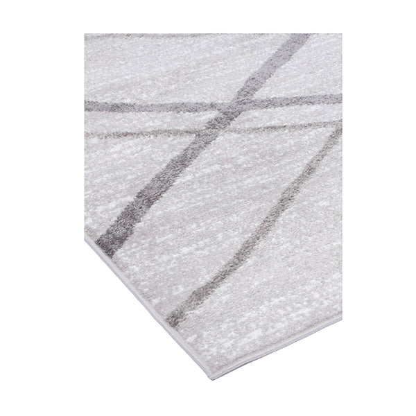Wind Abstract Stripe Silver Rug