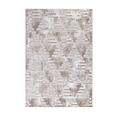 Wind Transitional Geometric Latte Rug