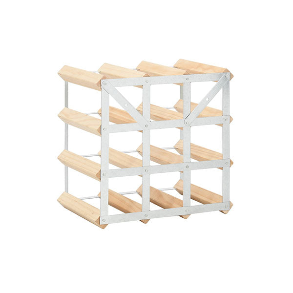 Wine Rack For 12 Bottles Solid Pinewood