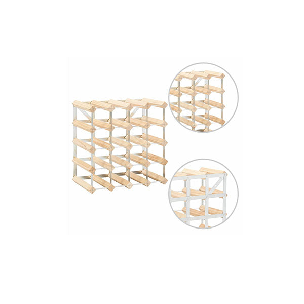 Wine Rack For 20 Bottles Solid Pinewood