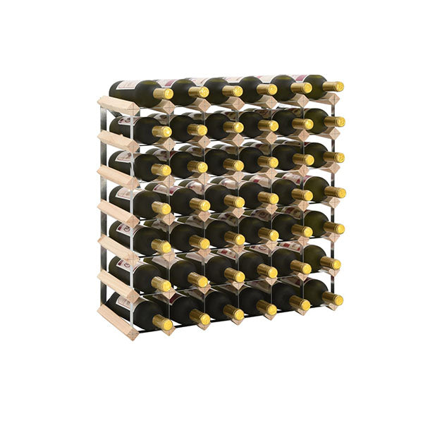 Wine Rack For 42 Bottles Solid Pinewood