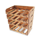 Wine Racks 4 Pcs For 16 Bottles Solid Reclaimed Wood