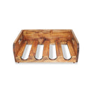 Wine Racks 4 Pcs For 16 Bottles Solid Reclaimed Wood