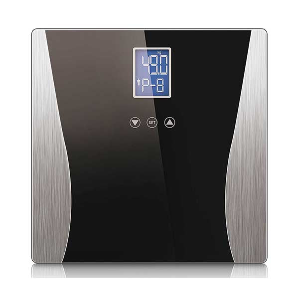Wireless Digital Body Fat Lcd Bathroom Weighing Scale Black